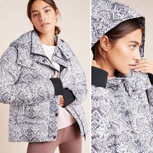 Snake Print Puffer Jacket